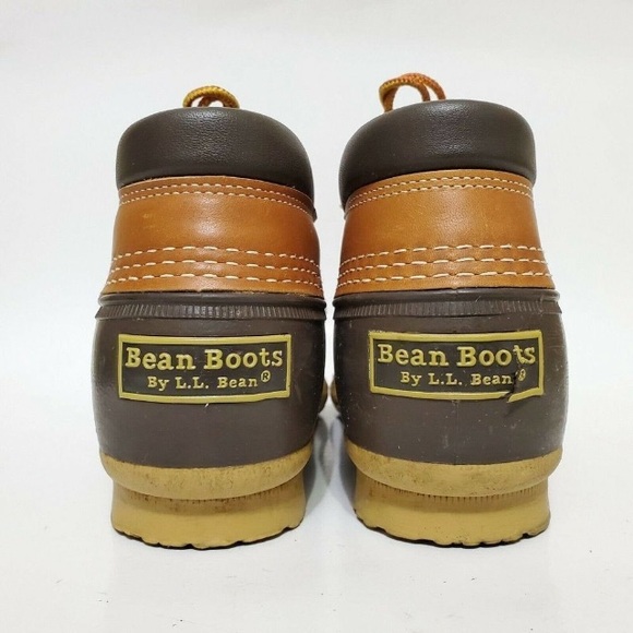 Vtg LL Bean Size 9 Maine Hunting Shoes Women Duck Low Boots Made In USA Laces - Picture 3 of 8